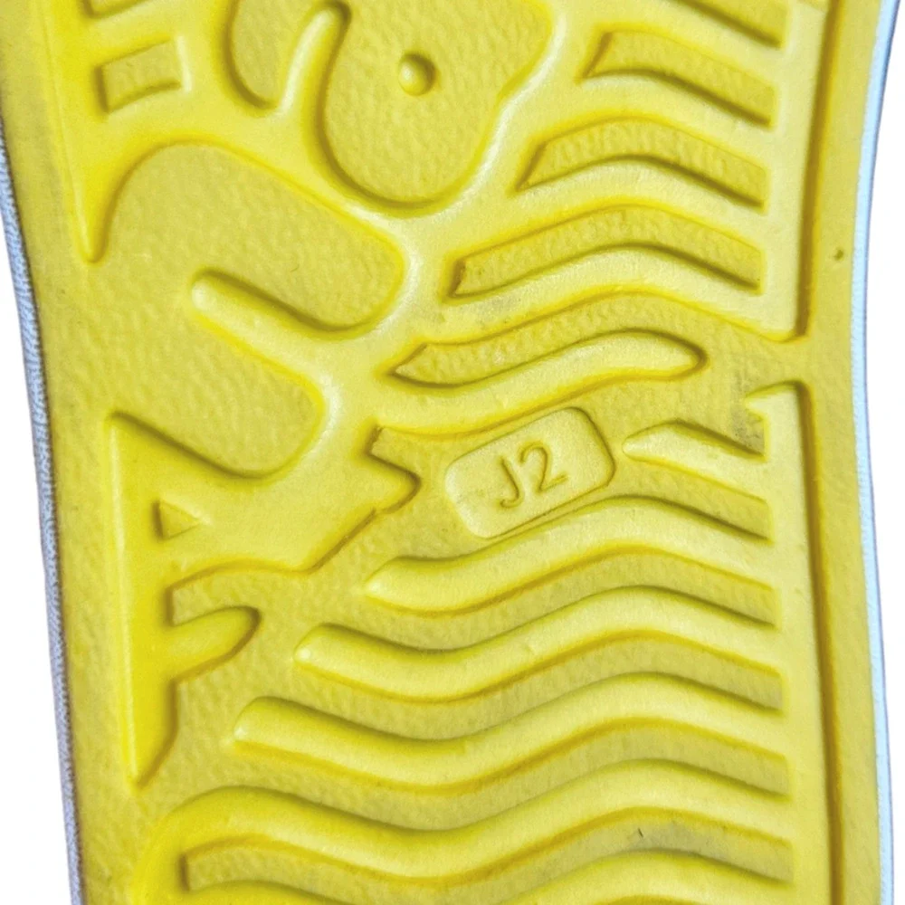 Native Jefferson Perforated Slip-On Sneakers Yellow Junior's Shoes Size 2